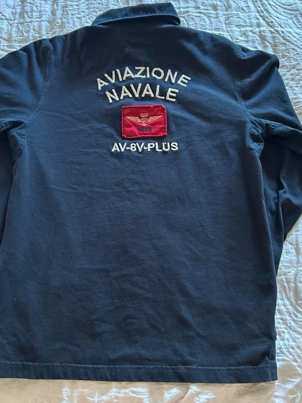 Navy Long Sleeve with Avitation Wing Logo
